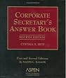 Corporate Secretary's Answer Book, Fourth Edition