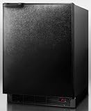 51S0dt2lNSL. SL160  BI605BFF 6.0 Cu. Ft. 24 Built in Compact Refrigerator with Auto Defrost Bottom Condenser Wire Shelves and Digital Thermostat: Black