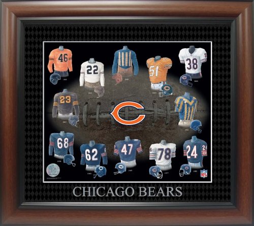 Chicago Bears Framed ART - Commemorative Framed Plaque Decoration - Chicago Bears