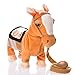 YMCtoys My First Pony, Pet Walking Horse Leash Remote Controlled Plush Toys with Music