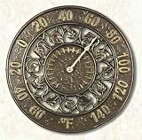 Whitehall Verdigris Ivy Silhouette Thermometer - 01847
