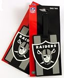 Oakland Raiders Two Pack Soft Laser Bag Tag