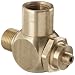 Parker 032510375 3251 Series Brass Right Angle Flow Control Valves, 3/8" NPT Male x Female, 125 psi