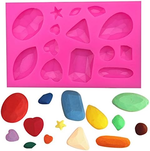 HT BAKEWARE | Multiple Diamond Crystal Shapes Silicone Mold