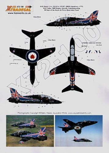 BAe Hawk T.1: Centenary of Naval Aviation; RAF Benevolent Fund (1/72 decals, XtraDecal 72100)