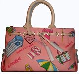 Dooney Bourke Miami Girly Tassel Bag Tote Pink
