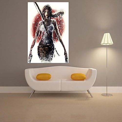 Mary-S Rise Of The Tomb Raider Lara Croft Video Game Poster Print Wall Art Decor Waterproof Back Glue Paper WYX320