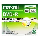 日立マクセル｜maxell 録画用 DＶD-R 120分 16倍速対応 インクジェットプリンタ対応ホワイト(ワイド印刷) 20枚  5mmケース入 DR120PLWPC.20S