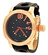 Adee Kaye AK7210-MRG BlkOrg Men's Black Dial Automatic