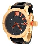 Adee Kaye AK7210-MRG BlkOrg Men's Black Dial Automatic