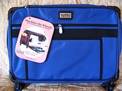 Medium Blue Mascot Tutto Machine on Wheels Sewing Machine Case