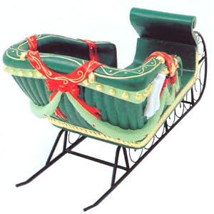Giant Commercial Grade Life Size Sleigh Christmas Display Decoration 79L by Barcana
