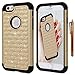 iPhone 6S Case, iPhone 6 Case, Style4U iPhone 6S / 6 Studded Rhinestone Crystal Bling Hybrid Armor Case Cover for Apple iPhone 6S / iPhone 6 with 1 HD Screen Protector and 1 Stylus [Gold/Black]