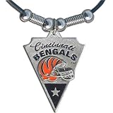 NFL Cincinnati Bengals Leather Cord Necklace