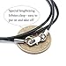 Besteel 2mm Mens Womens Leather Necklace Cord Rope Chain Stainless Steel Clasp 24 Inch