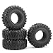 RCLIONS 4PCS 2.2inch 120mm RC Rubber Wheel Tyre Tires with Foam Insert for 1/10 RC Crawler Car Axial Wraith 90018