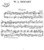 Mozart Gigue K.574: Instantly download and print sheet music