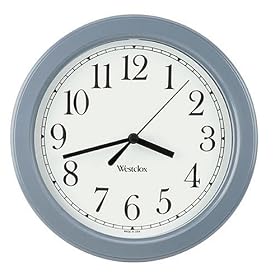 Westclox Simplicity Slate Blue Wall Clock