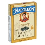 Napoleon Smoked Mussels, 3.66-Ounce Tin (Pack of 25)