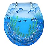 Trimmer Dolphins and Fish Toilet Seat Cover