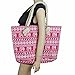 echomerx Canvas Tote Bag with Rope Handles and Zipper Closure