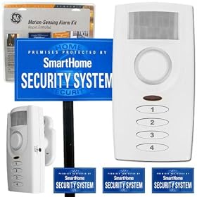 GE Smart Home Motion Sensing Alarm Kit with Yard Sign
