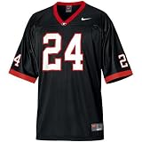 Nike Georgia Bulldogs #24 Black Alternate Replica Football Jersey