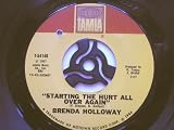 Holloway, Brenda Starting The Hurt All Over Gone 7" Tamla T54148 EX 1967 US pressing