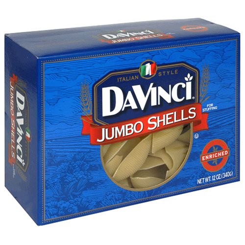 Davinci Jumbo Shells, 12-Ounce Units (Pack of 12) by Davinci