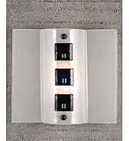12W Black Tie Affair Fused Glass Sconce