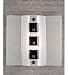 12W Black Tie Affair Fused Glass Sconce