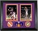 Steve Nash - Amare Stoudamire NBA All Stars Photomint with Authentic Game Used Net Piece