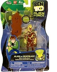 Ben 10 Alien Force 4 Inch Action Figure Alan (as Heatblast)