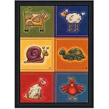 6 Petits Animals Framed Art Print by Raphaele Goisque - 15x10