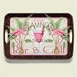 Serving Tray ~ Flamingo Lounge ~ 18 inches x 12 inches ~ melamine plastic ~ code 144