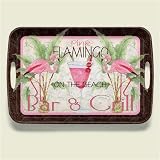 Serving Tray ~ Flamingo Lounge ~ 18 inches x 12 inches ~ melamine plastic ~ code 144