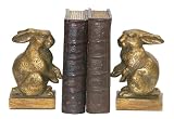 Sterling Home 4-83037 Pair of Bookends, Baby Rabbits, 6-1/2-Inch Tall