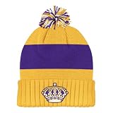 **PLAYOFF SPECIAL** Los Angeles Kings Vintage Cuffed Pom Knit Beanie Hat