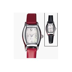Avon Diamond Accent Watch with Mother-of-Pearl Dial in Red and Black Black