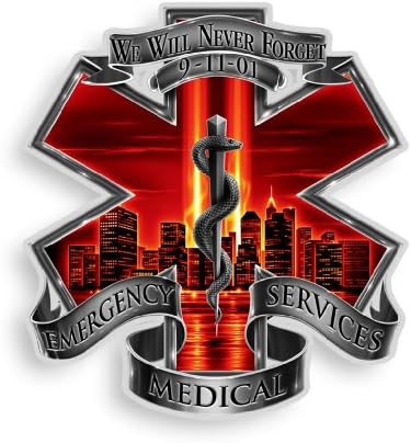 911 EMS Decal - 12 Inch Decal