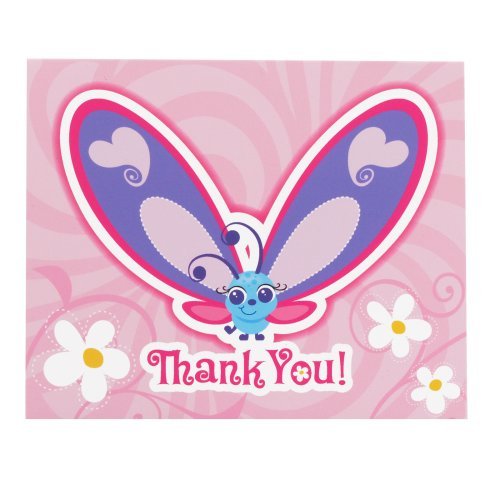 Flutterby Butterflies Thank-You Cards (8 count)