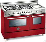 Bertazzoni : Professional X486GGGVRO 48in Pro-Style Gas Range