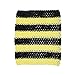9inch Crochet Tutu Tube Tops Elastic Wrapped Chest for Girls DIY Tutu Dress Pettiskirt Tutus Tops (Black yellow Stripe)