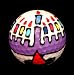 GOLF BALL - HAND PAINTED - DESIGN: HANUKKAH HAPPINESS