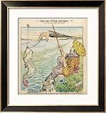 Cartoon: Japan Tries to Hook Korea But Europe Intervenes to Prevent the Take-Over Collections Framed Art Poster Print by W.a. Wellner, 26x28