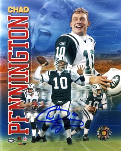 Chad Pennington Autographed/Hand Signed New York Jets Collage 8x10 Photo