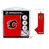 Calgary Flames Golf Towel with Golf Balls Gift Set