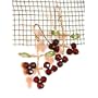14K Gold Garnet Grape Earrings, MADE I N AMERICA