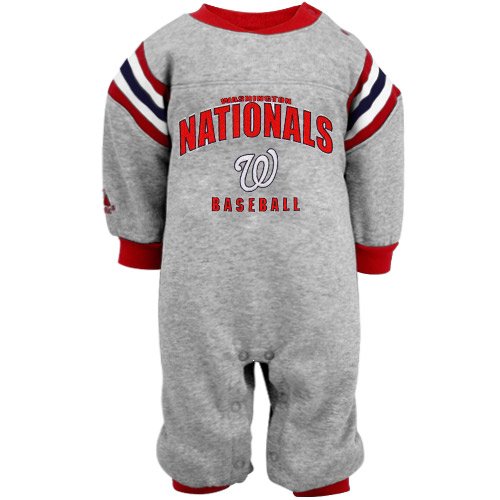 MLB Majestic Washington Nationals Infant Insert Coverall - Ash (12 Months) at Amazon.com