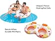 70" X 41" Inflatable Hawaii Flower Double Water Sofa - Unique 2 Person Floating Pool Seat